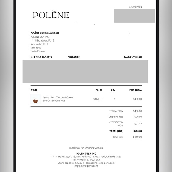 Polene Mini Cyme - Textured Camel - Picture 8 of 8